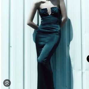 Strapless corset inspired dress